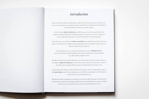 Baby's First Year Memory Book & Photo Album