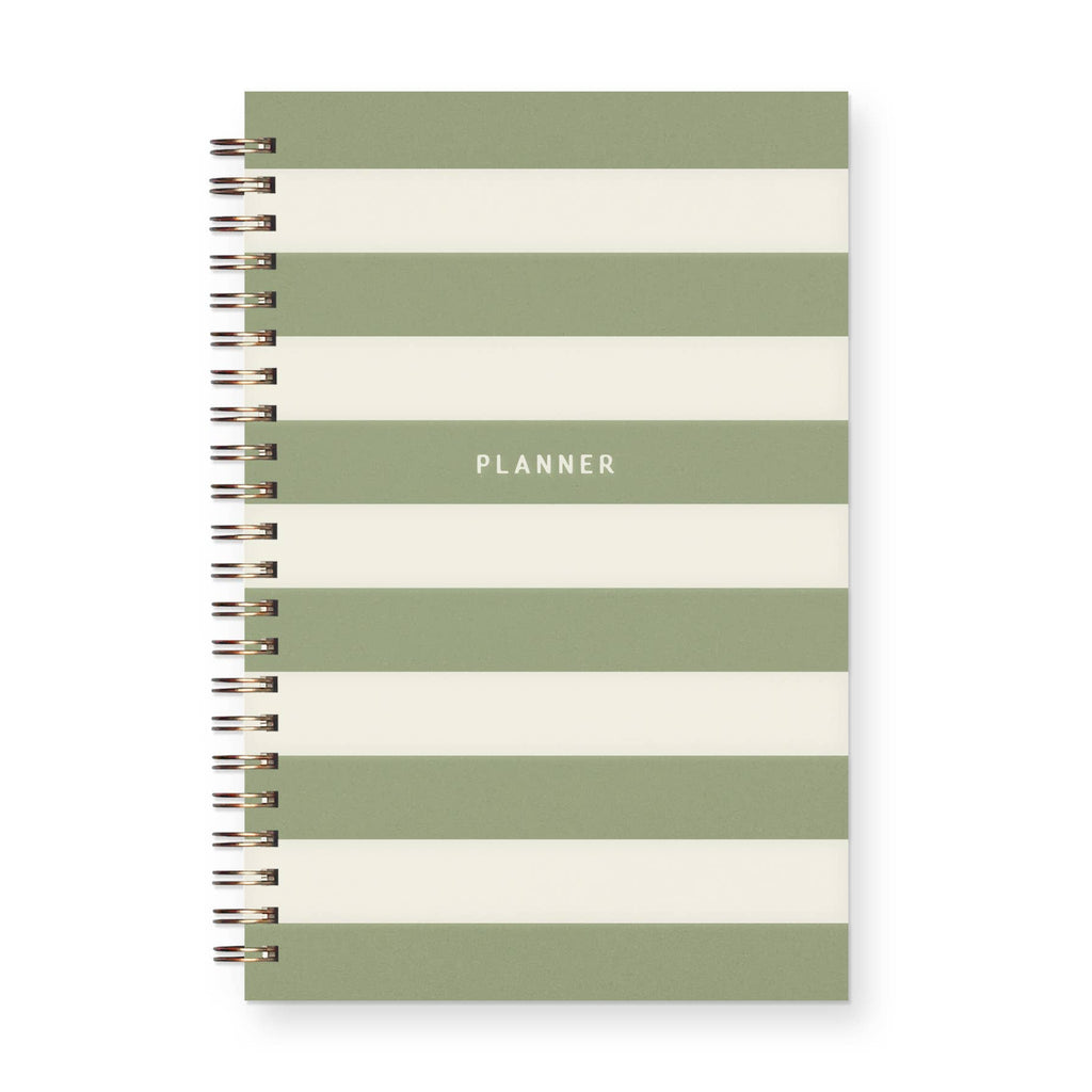 Striped Undated Weekly Planner Journal