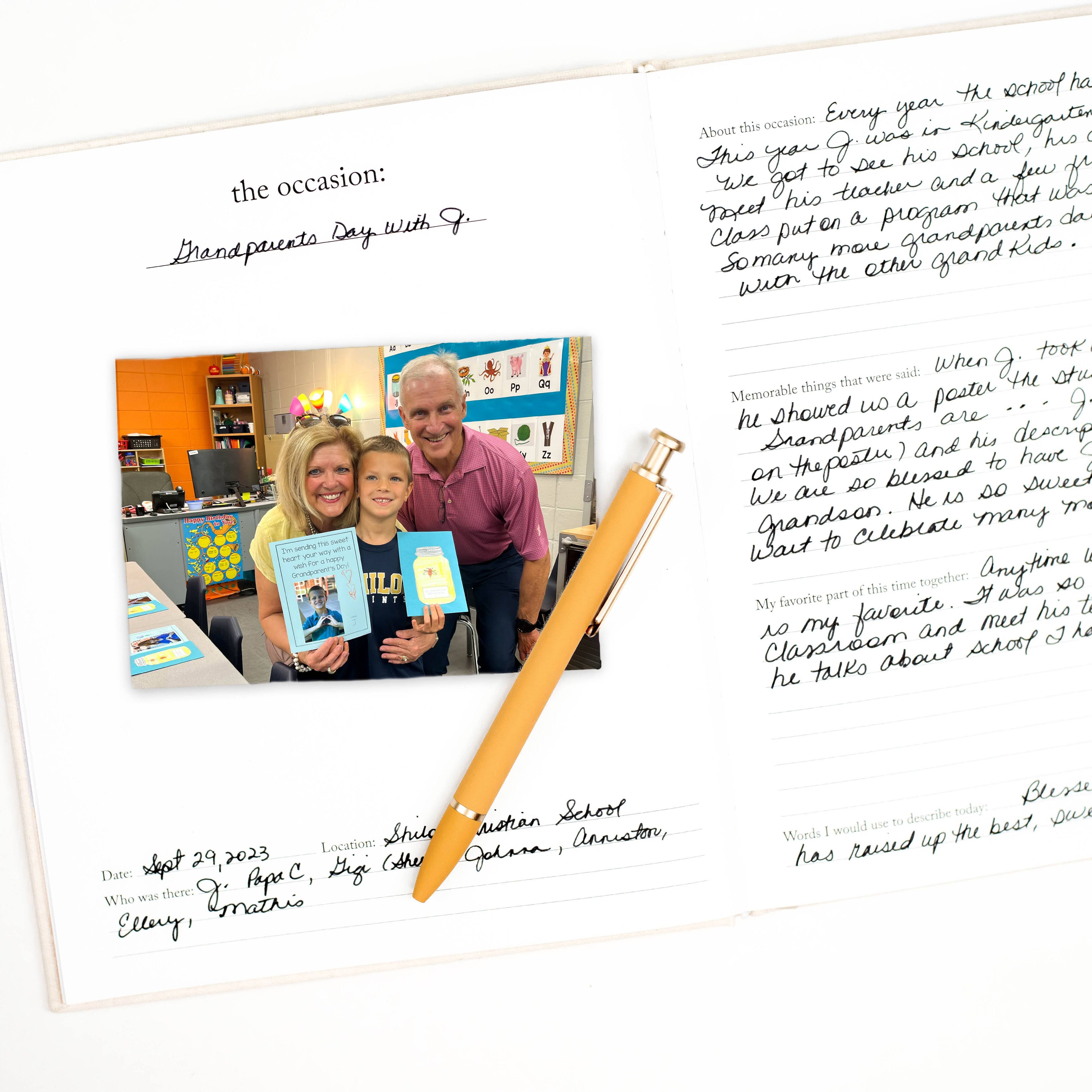 Grandparent Memory Book & Photo Album