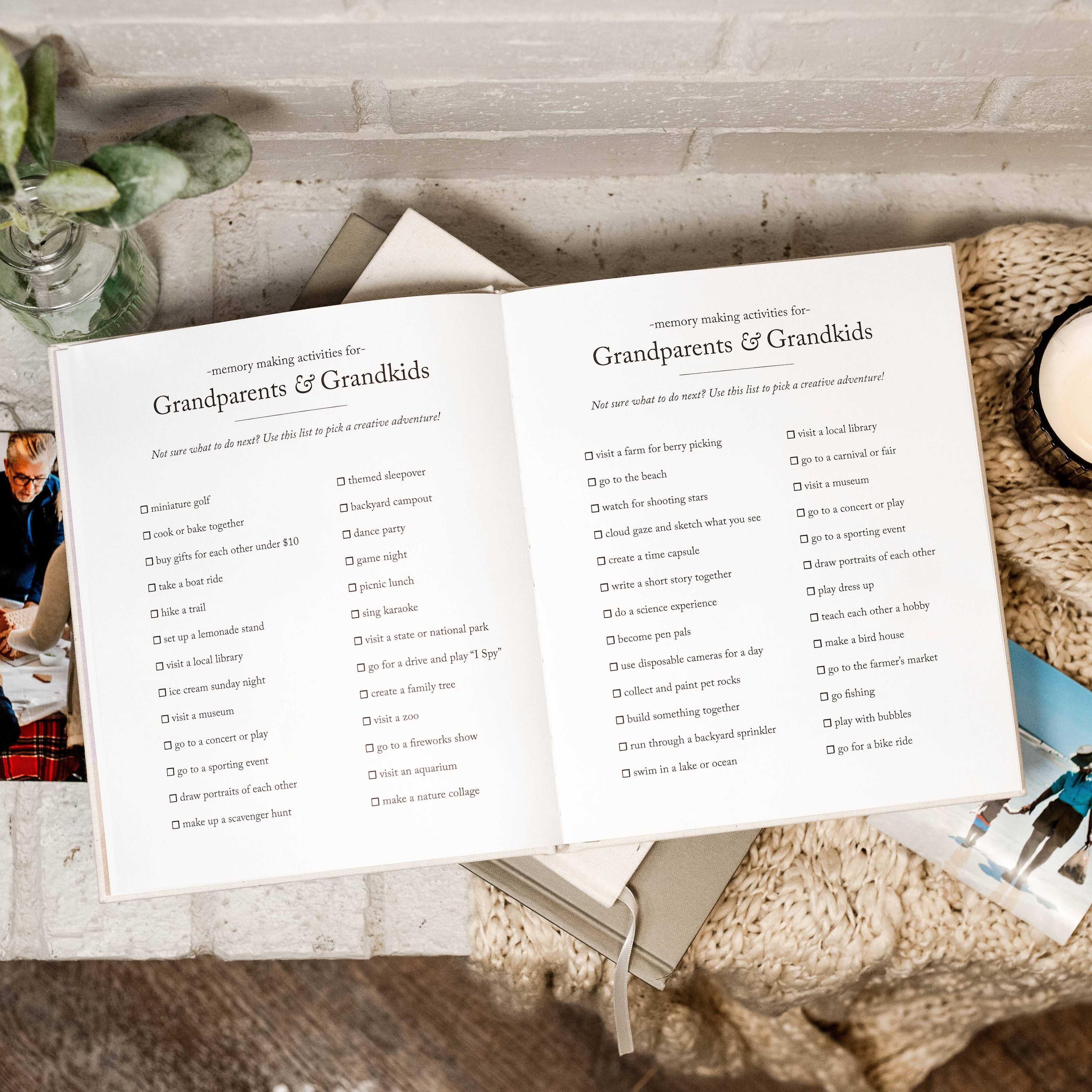 Grandparent Memory Book & Photo Album