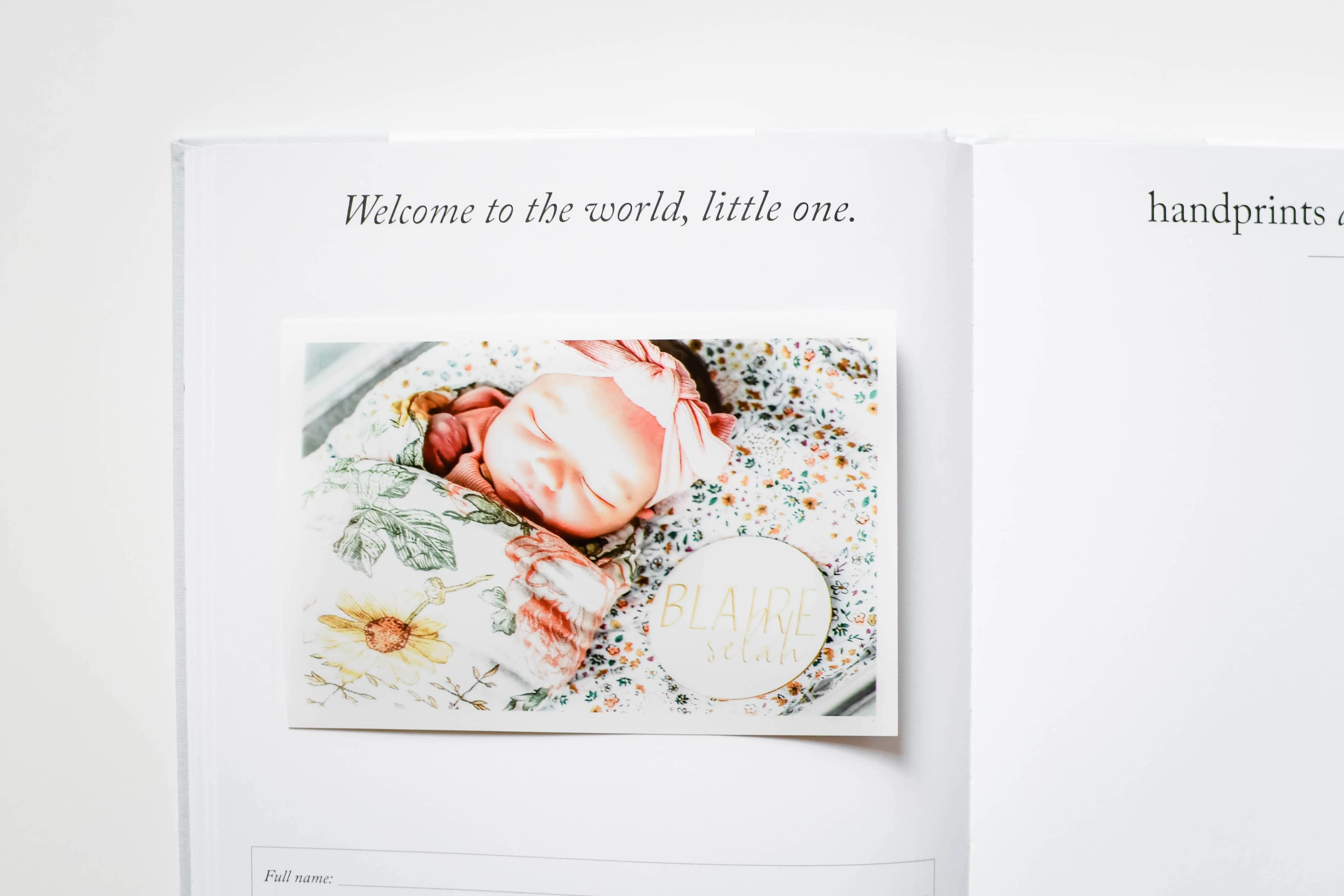 Baby's First Year Memory Book & Photo Album